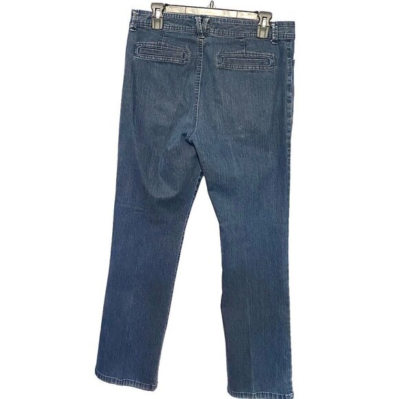 Gloria Vanderbilt Straight Leg Denim Jeans Blue Stretchy Women’s Size 10 - Picture 3 of 10